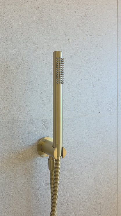 Versailles Handheld Shower Head with Hose - Brushed Brass
