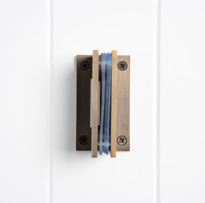 Rennes Shower Hinge Glass to Wall Antique Brass