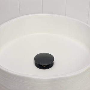Lisbon Pop Up Basin Waste — Matte Black