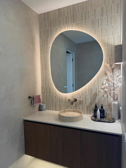 Lucca Irregular LED Bathroom Smart Mirror