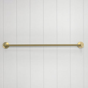 Provence 600mm Single Towel Rail — Brushed Brass