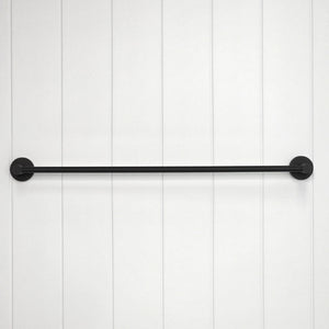 Provence 600mm Single Towel Rail — Matte Black