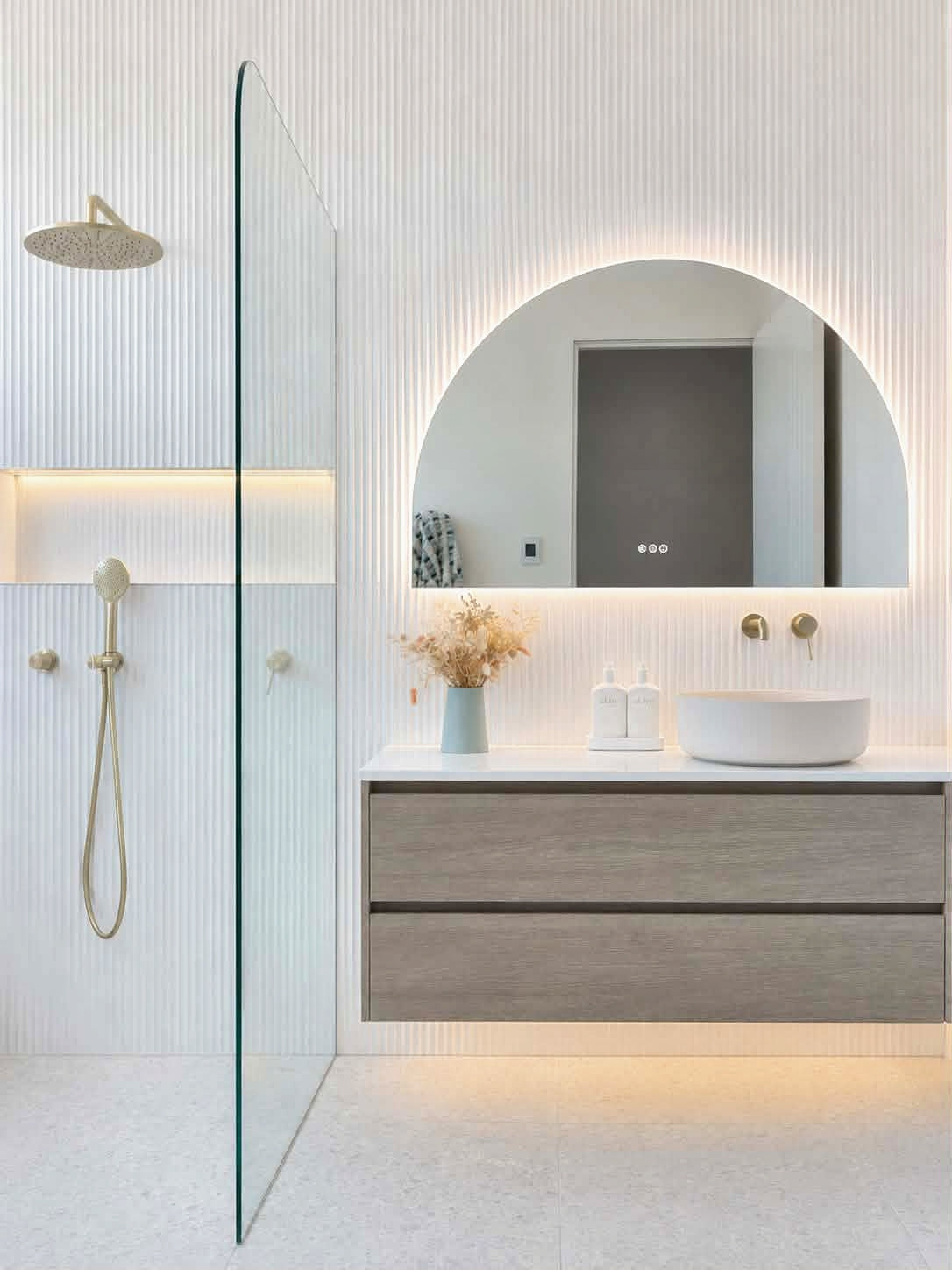 Santander Arch LED Bathroom Smart Mirror