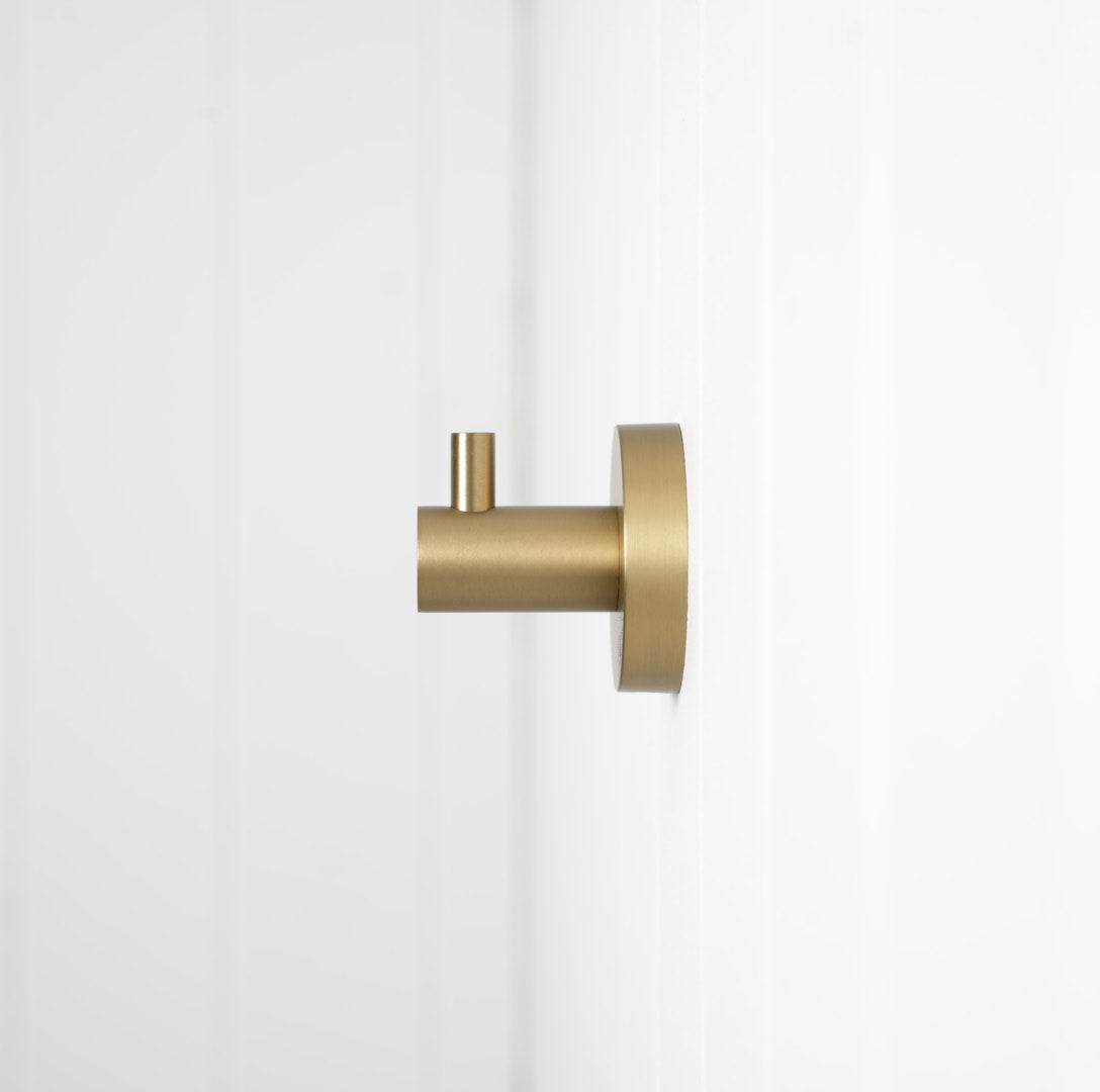 Copenhagen Robe Hook Brushed Brass
