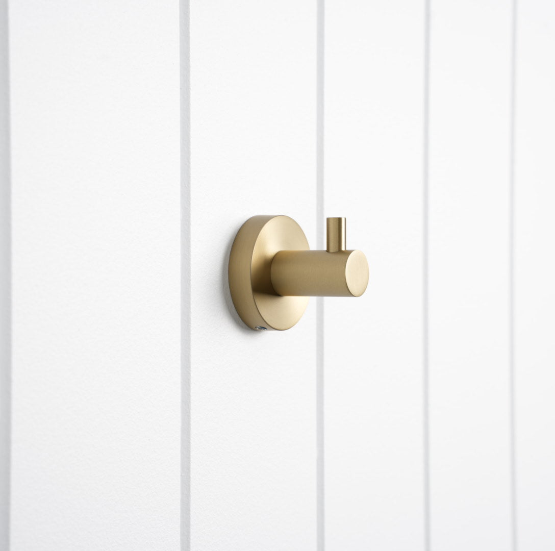 Copenhagen Robe Hook Brushed Brass