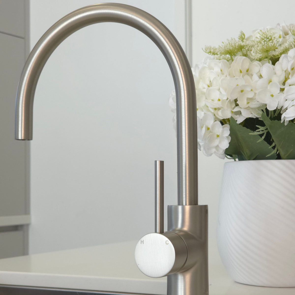 Como Kitchen Mixer Tap - Brushed Nickel