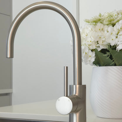 Como Kitchen Mixer Tap - Brushed Nickel