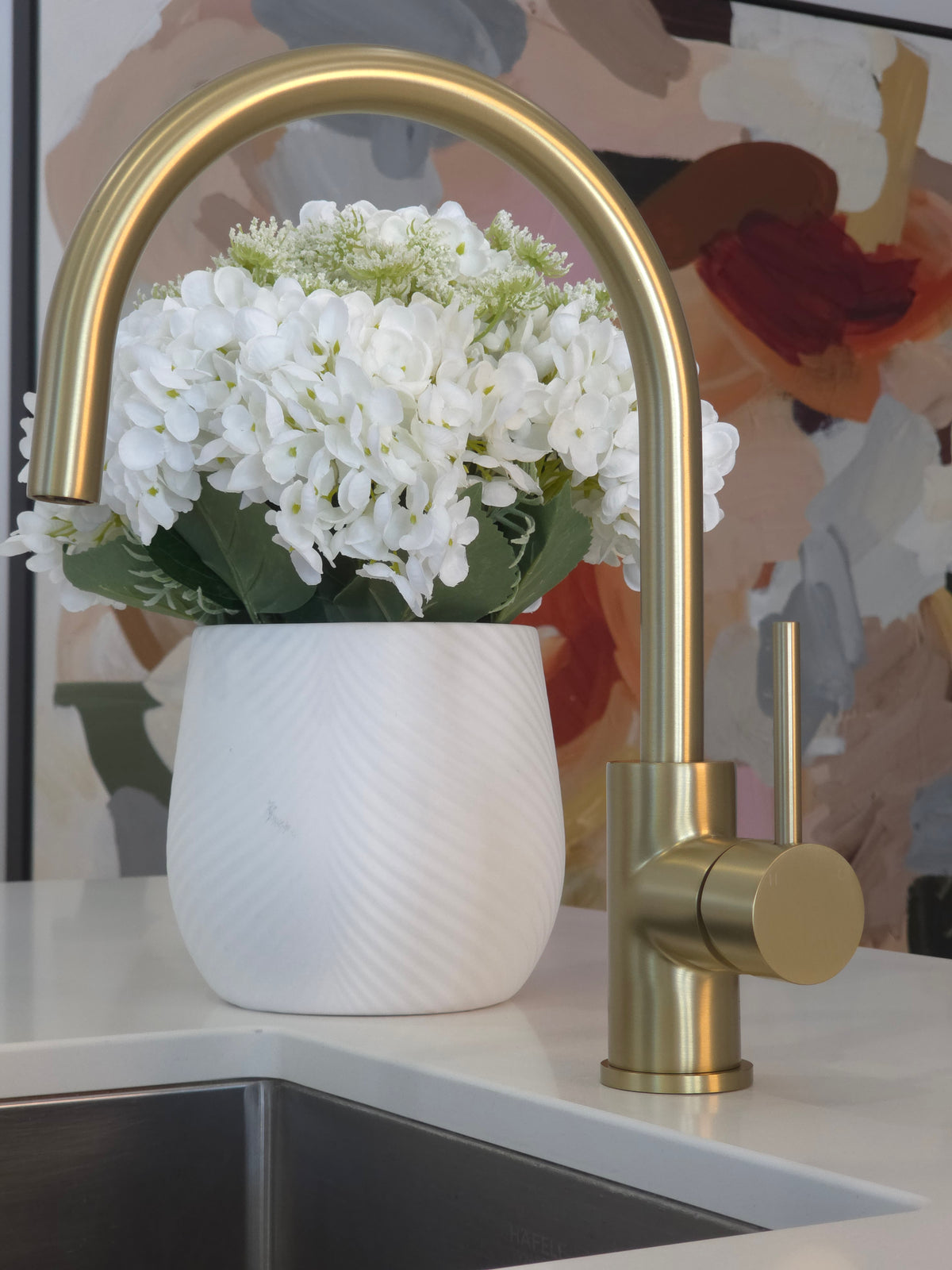 Como Kitchen Mixer Tap - Brushed Brass