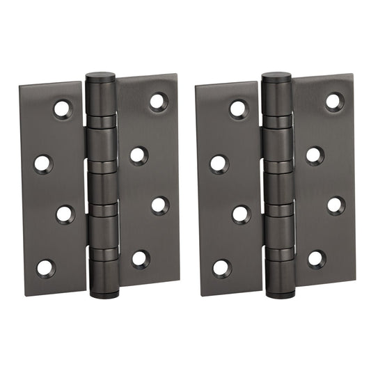 Venezia Door Butt Hinge in gunmetal finish, front view against a plain background