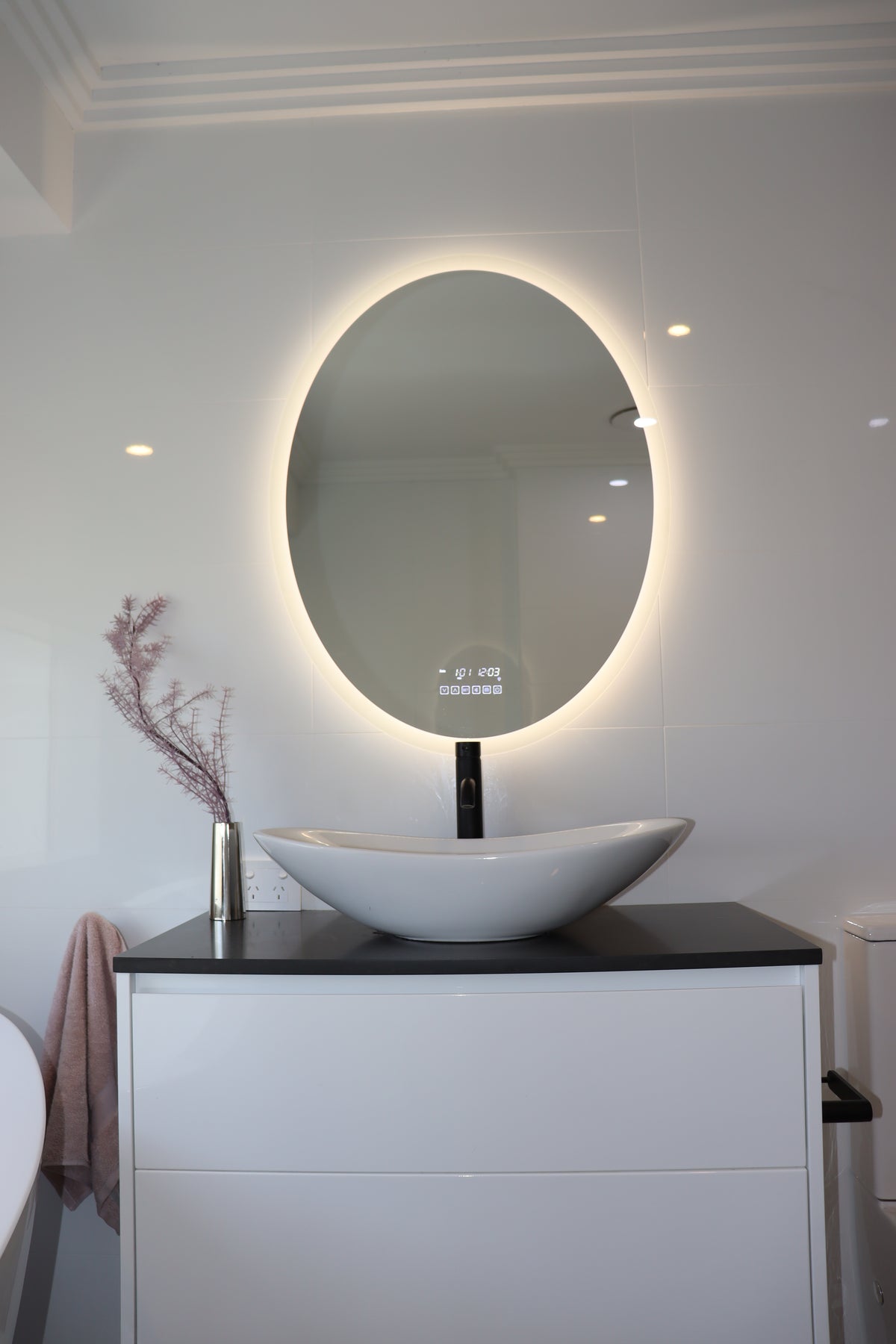 The Tuscany - (frosted edge) ~ (Elegant edition) Invogue Smart mirror